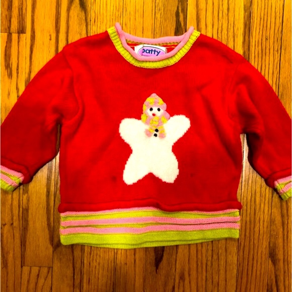Christmas Holiday Sweater Snowman Star